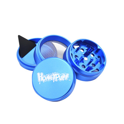 铝合金新款磨烟器直径50mm4层航空铝材质不粘料碎烟研磨器Grinder