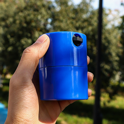 跨境新款储存研磨二合一磨烟器60mm四层塑料储物罐磨烟器 Grinder