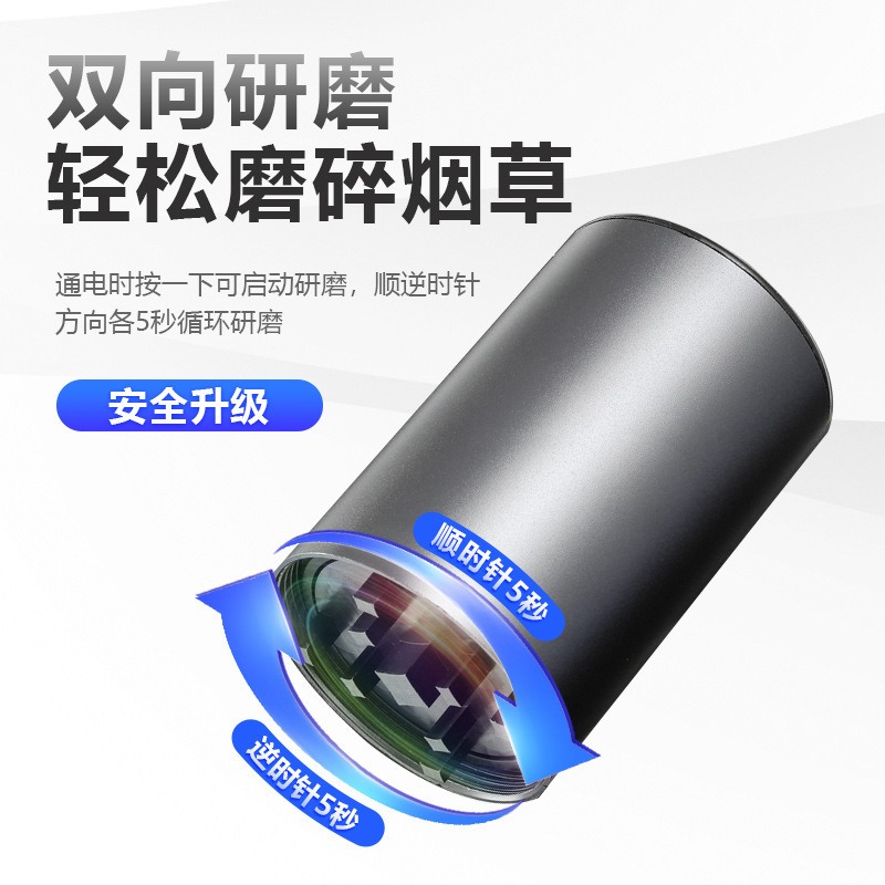 格锐双向自动磨烟器电动卷烟器烟具铝合金烟丝磨碎研磨器解放双手 ZIPPO/瑞士军刀/眼镜 其它 原图主图