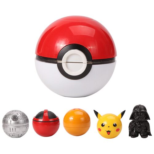 卡通死侍龙珠皮卡丘精灵球磨烟器pokemon go 55MM星球大战研磨器