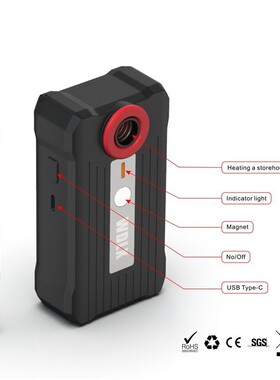 便携式WDLX干烧温控器Dynavap dry vaporizer电磁感应加热设备set