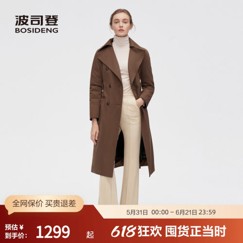 波司登鹅绒风衣羽绒服风衣气质