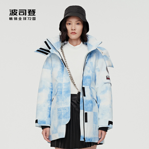 羽绒服波司登牛仔时尚