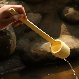 天然竹子一体式竹酒提 家用盛酒器 无油漆竹制打酒器舀酒提子包邮