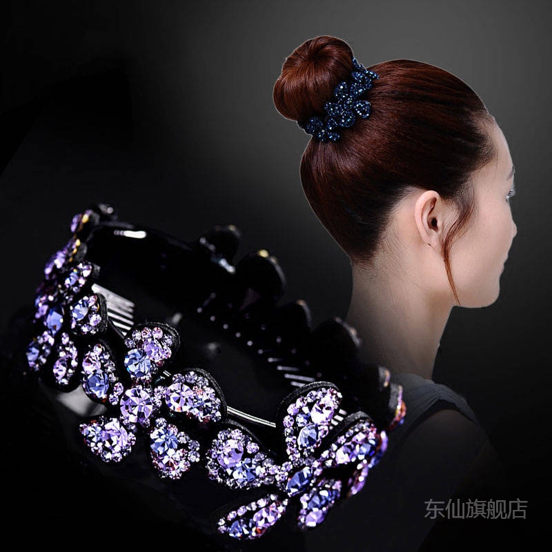 韩国丸子头后脑勺气质发夹