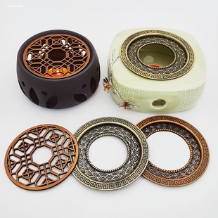 日式蜡烛温茶炉玻璃茶壶加热陶瓷底座酒店餐厅花茶保温煮茶器家用