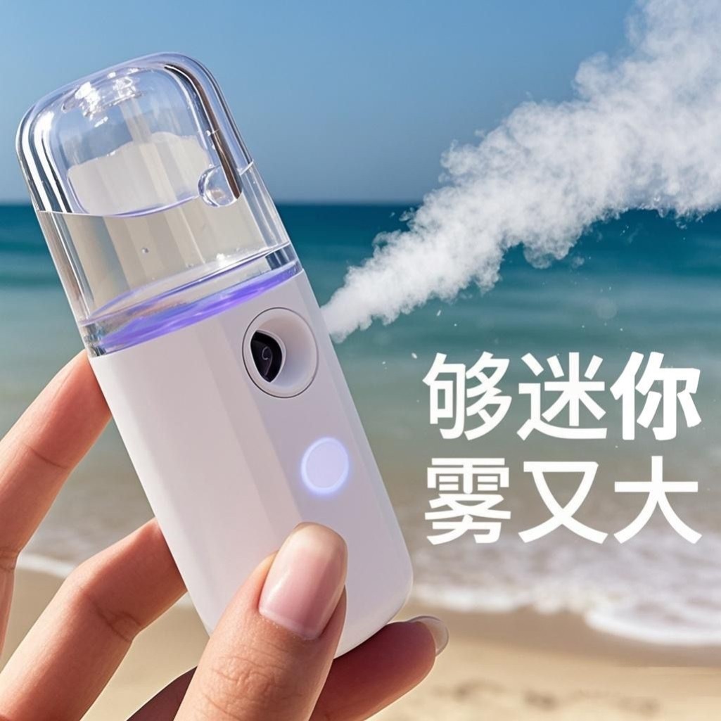纳米喷雾补水仪便携式脸部保湿补水蒸脸器冷喷美容仪加湿神器