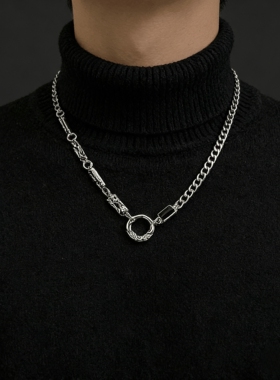 男士钛钢不掉色个性百搭项链