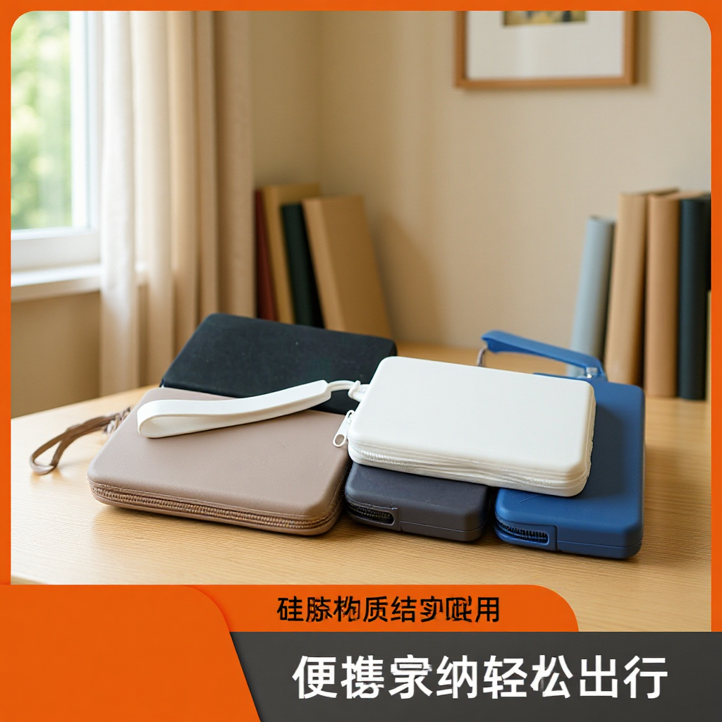 硅胶充电宝数据线收纳包