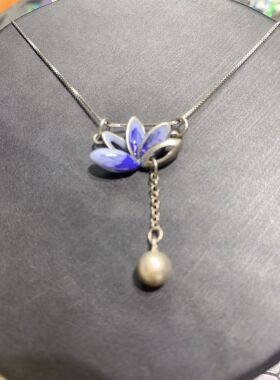 925银莲花项链
