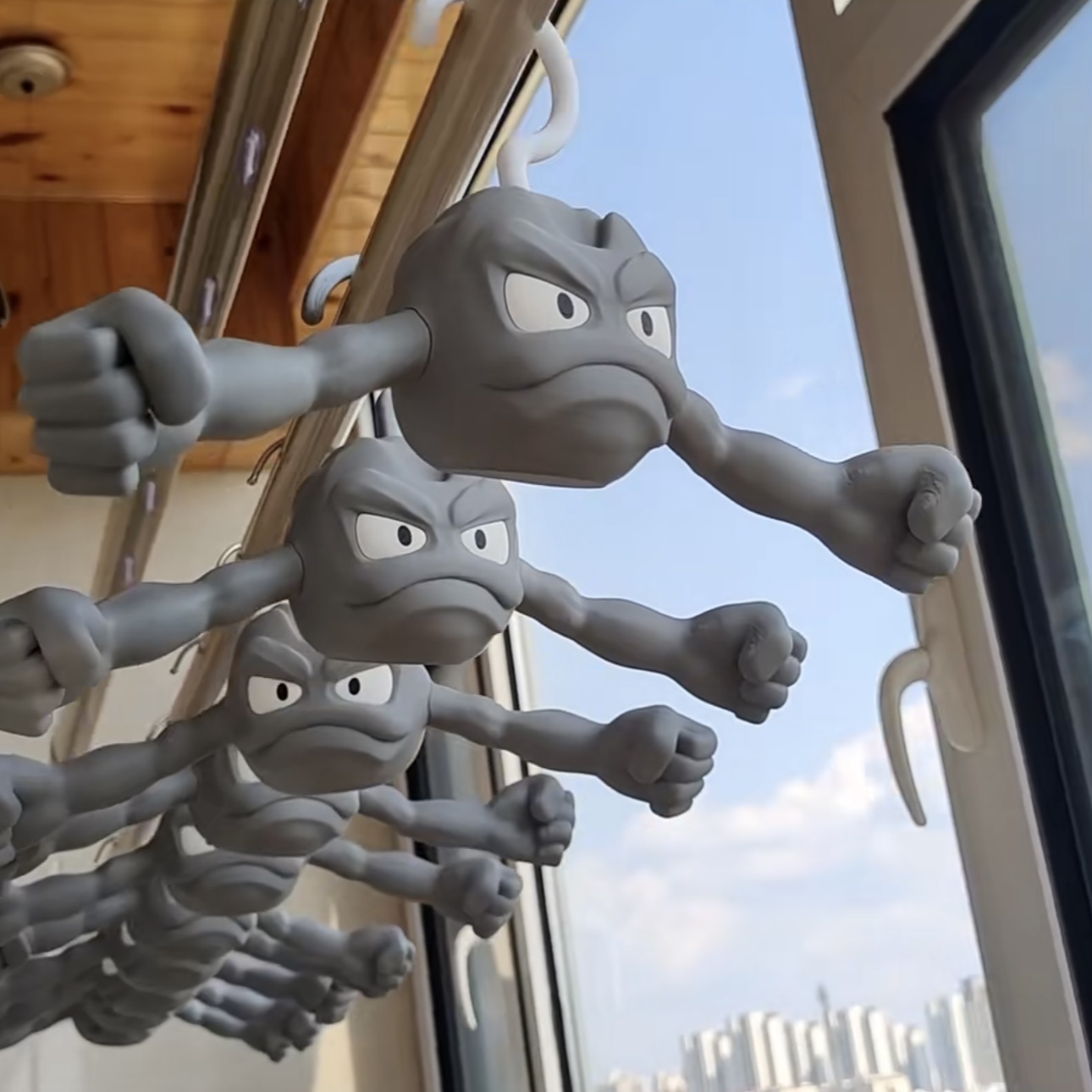 小拳石衣架3D打印模型摆件