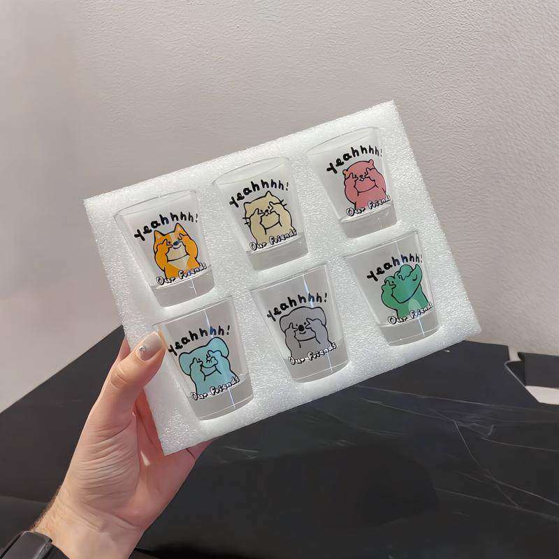 【聚会一口闷】微醺酒杯小盏玻璃小酒杯迷你一口杯白酒家用高颜值,餐饮具,清酒杯,淘宝优惠券,粉丝福利购,淘宝优惠卷