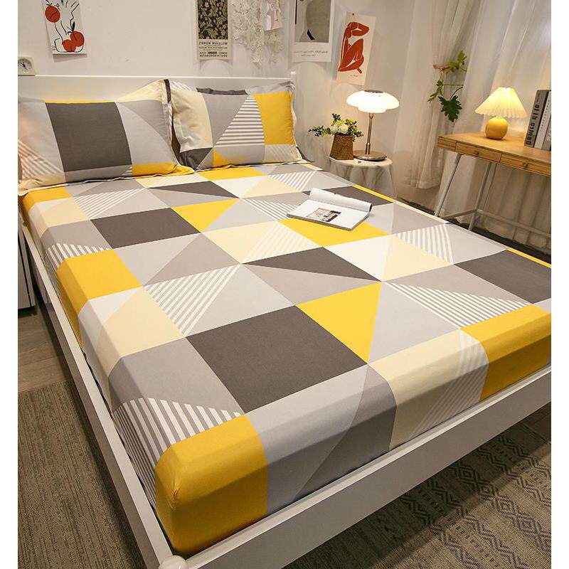 雅芳婷全棉床笠单件1.2m1.5m1.8m2m床单人双人学生卡通床笠床垫套