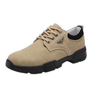 秋季马丁靴男士防水皮鞋加绒工装短靴韩版休闲鞋子男防滑工作鞋男