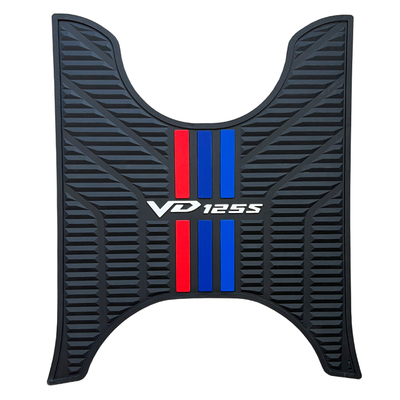 适用豪爵VD125S速道摩托车脚垫HJ125T-55/55A/53乳胶地垫防水防滑