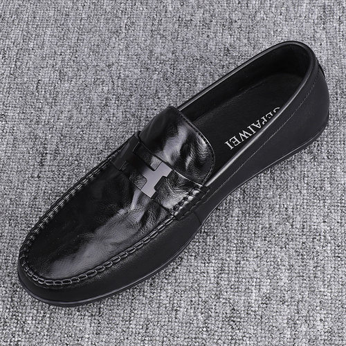 时尚个性潮流豆豆鞋男真皮驾车鞋