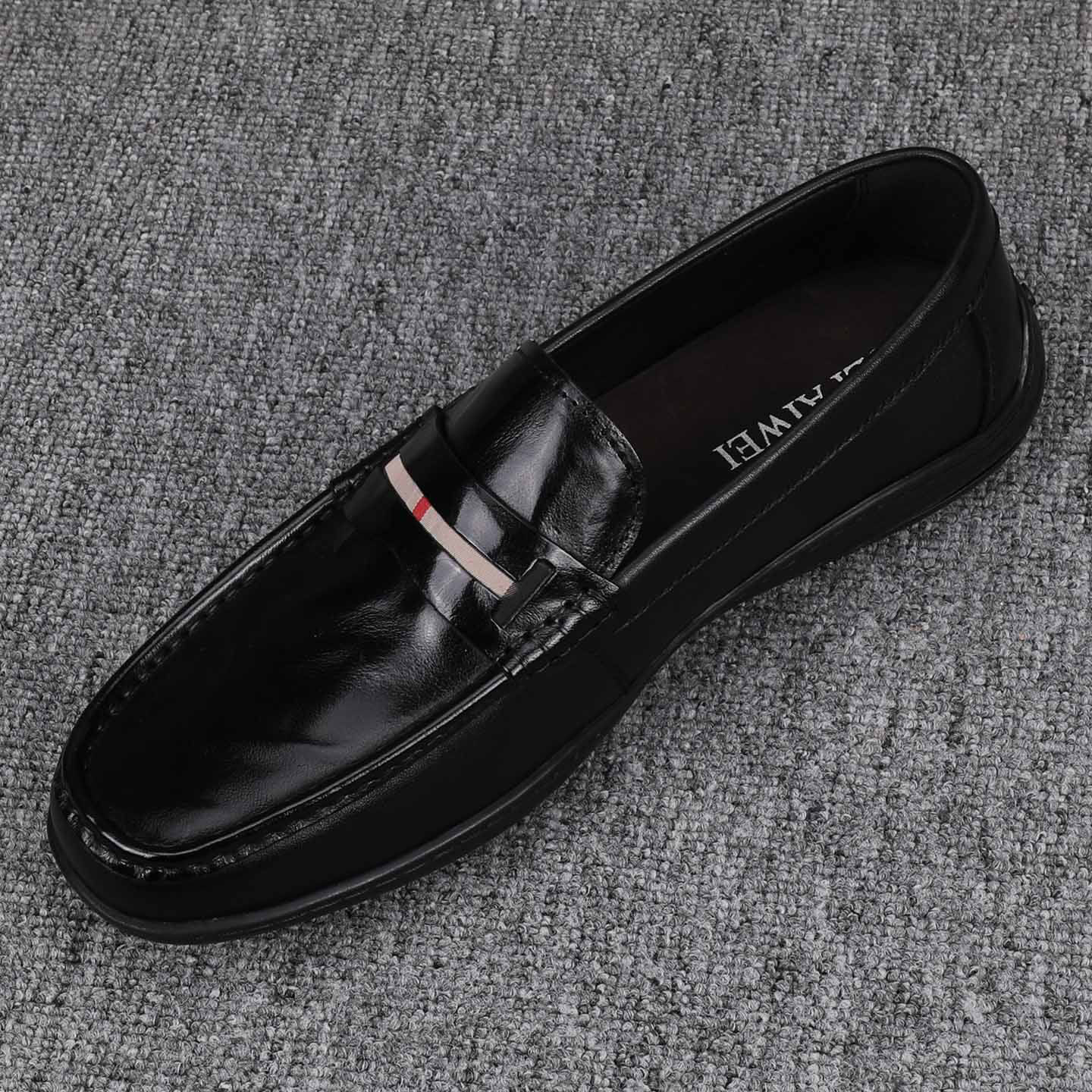 豆豆鞋男2025新款秋季真皮乐福鞋男款一脚蹬懒人商务休闲驾车鞋子