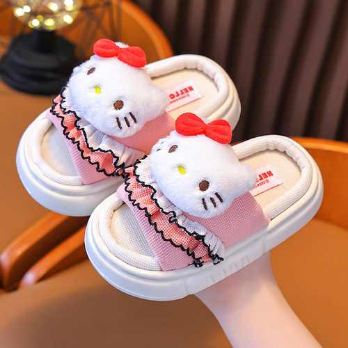 EVA三丽鸥儿童亚麻拖鞋女童防滑