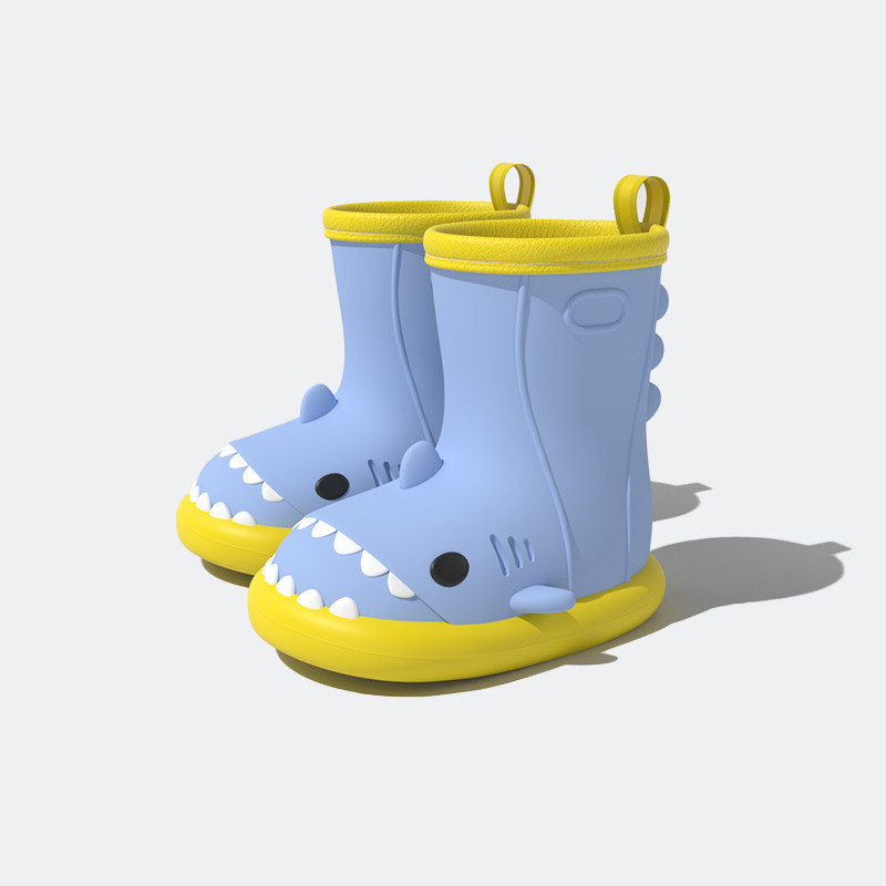 鲨鱼儿童雨鞋男童女童雨靴防滑夏季新款男孩大童幼儿宝宝水鞋女孩