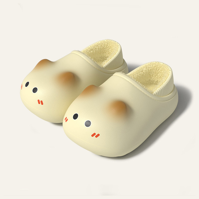 猫咪儿童棉拖鞋女童防滑秋冬新款