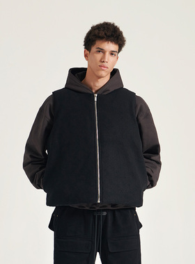 INNERSECT西部牛仔系列纯色马甲基础款春秋新款外套美式情侣款