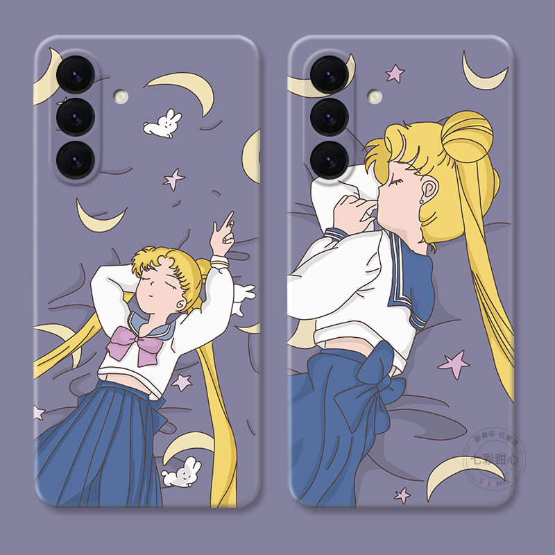 可爱水冰月适用三星A56手机壳A73A72A71A70A55A54A53A52A36A35A34A33A26a25A16A15美少女战士动漫卡通女款软