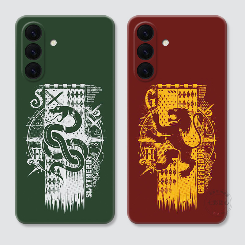 斯莱特林适用三星A56手机壳A73A72A71A70A55A54A53A52A36A35A34A33A26a25A16A15哈利波特情侣个性简约女款软
