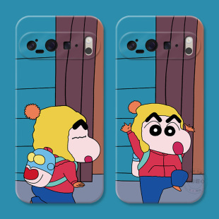 6A可爱搞怪卡通XL小众男女款 防摔软 创意蜡笔小新适用谷歌Pixel10手机壳9pro