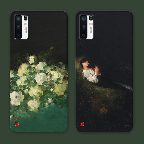 白玫瑰油画适用锤子坚果pro3手机壳R2华硕ROG9/8/7/6/5/3PRO文艺小清新复古女款软