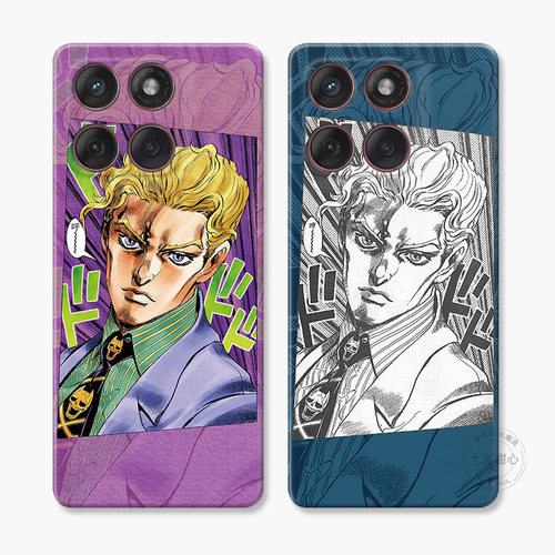jojo的奇妙冒险适用摩托罗拉edge60pro手机壳50/40/S30/G86G85G84G75G56G55G54吉良吉影潮流男生女款个性创意
