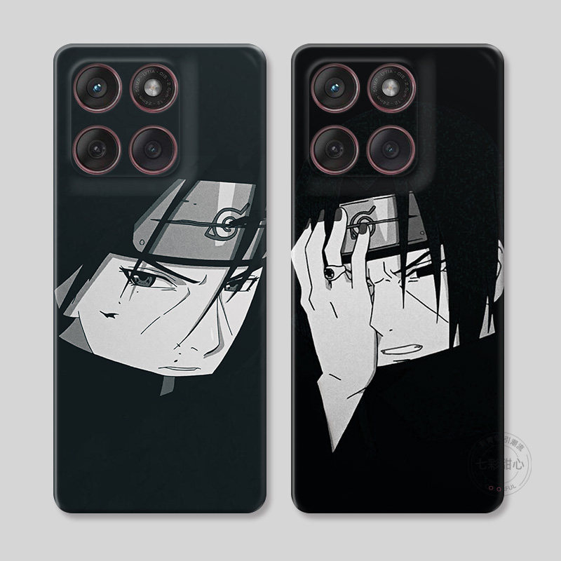 宇智波鼬适用摩托罗拉edge60pro手机壳50/40/S30/G86G85G84G75G56G55G54潮男神火影忍者创意动漫个性男生女款