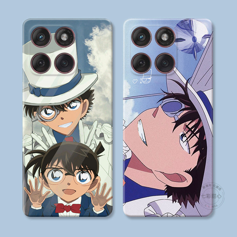 怪盗基德适用摩托罗拉edge60pro手机壳50/40/S30/G86G85G84G75G56G55G54可爱男生名侦探柯南动漫女款防摔软