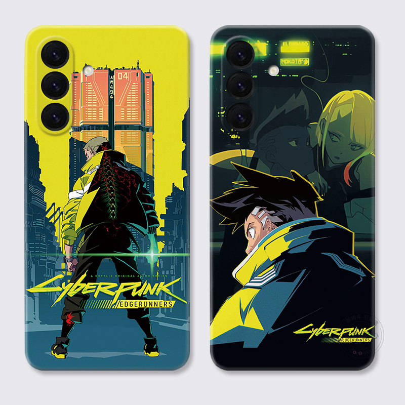 赛博朋克适用三星A56手机壳A73A72A71A70A55A54A53A52A36A35A34A33A26a25边缘行者大卫跑者个性创意女款软