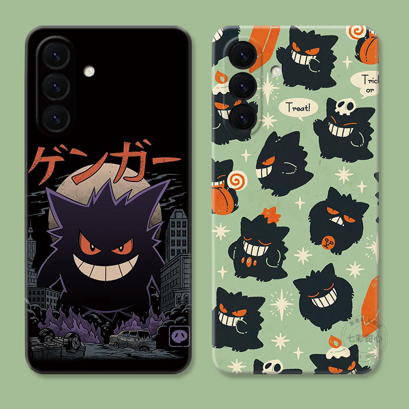 可爱耿鬼适用三星A56手机壳A73A72A71A70A55A54A53A52A36A35A34A33A26a25A16卡通个性男生创意搞怪动漫女款软