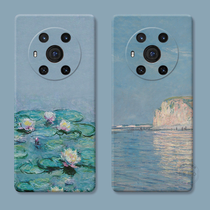 睡莲油画适用华为荣耀play9T手机壳8/7/6c/5/4/3pro活力版v40v20v30pro文艺莫奈小清新女款软,3C数码配件,手机保护套/壳,淘宝优惠券,粉丝福利购,淘宝优惠卷