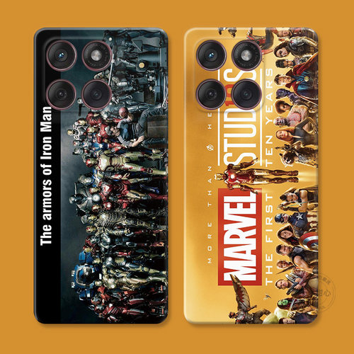 钢铁侠铠甲适用摩托罗拉edge60pro手机壳50/40/S30/G86G85G84G75G56G55G54漫威十周年纪念个性复古男生创意女
