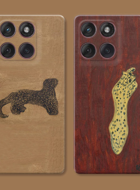 金钱豹适用摩托罗拉edge60pro手机壳50/40/S30/G86G85G84G75G56G55G54文艺法式艺术新中式油画男生女款简约软