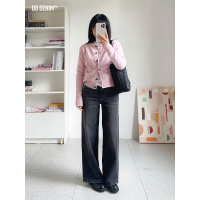 「天生直腿」秋冬黑灰色直筒裤