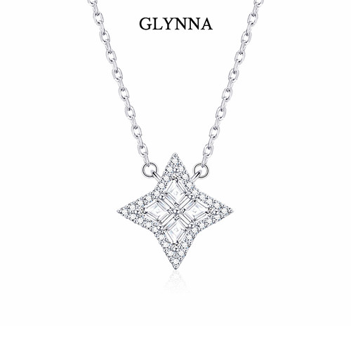 夜空中最亮的星星纯银项链