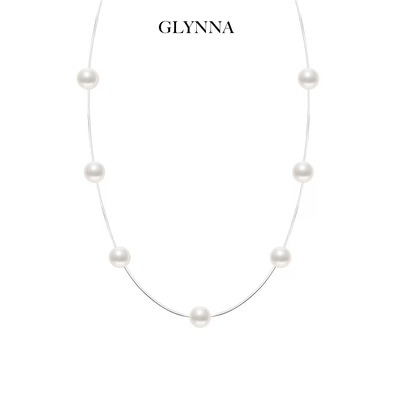 鱼线系缘珍珠定情珍珠项链