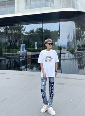 其他拉链长裤水洗做旧夏季男装