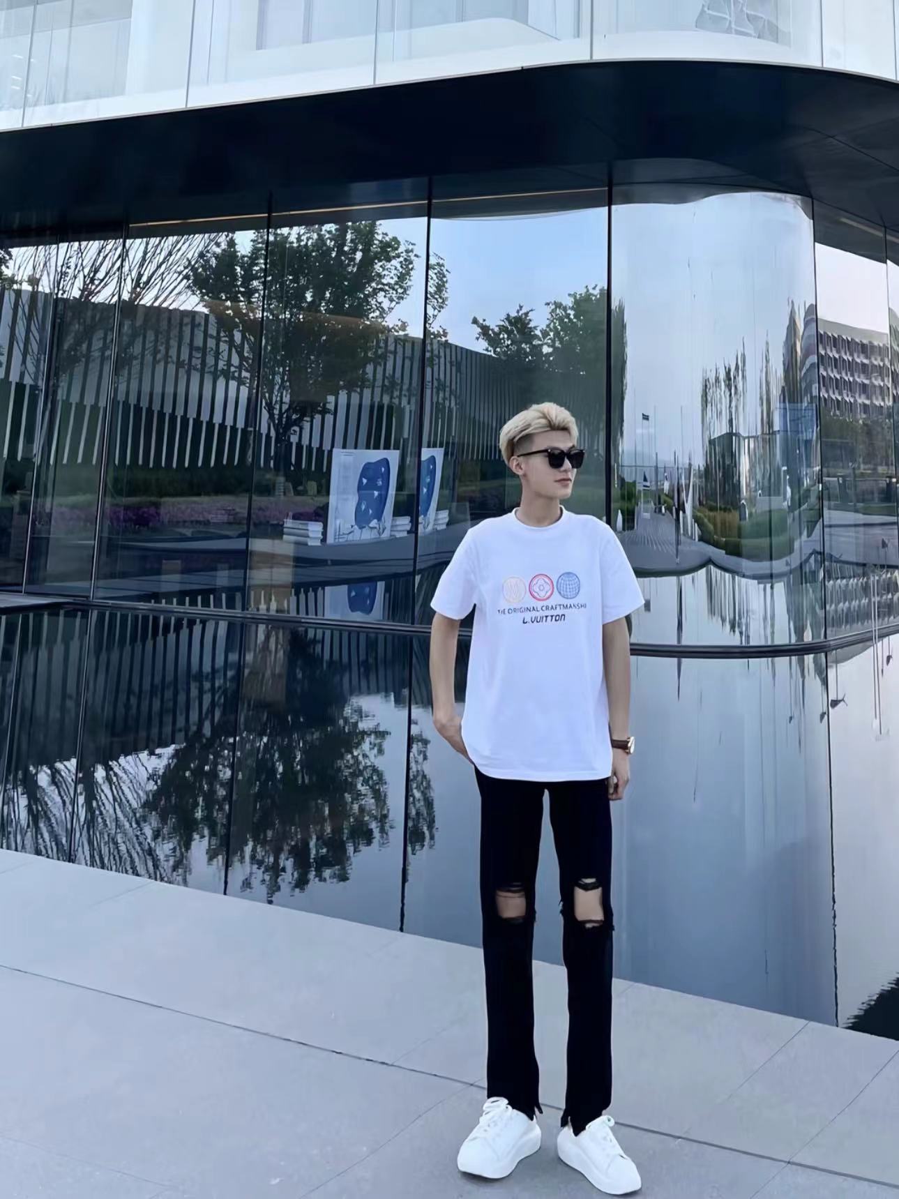 其他拉链长裤破洞夏季