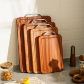 舍里乌檀木菜板家用实木加厚防霉防裂砧板厨房专用双面切菜面板