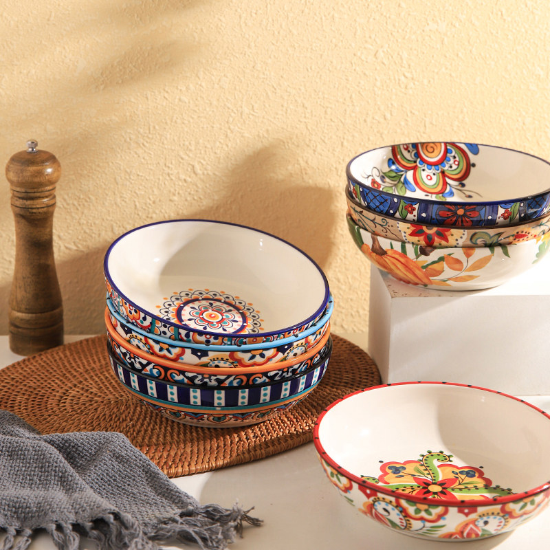 舍里南瓜碗陶瓷汤碗家用网红螺蛳粉吃面碗高颜值餐具汤盆酸菜鱼碗