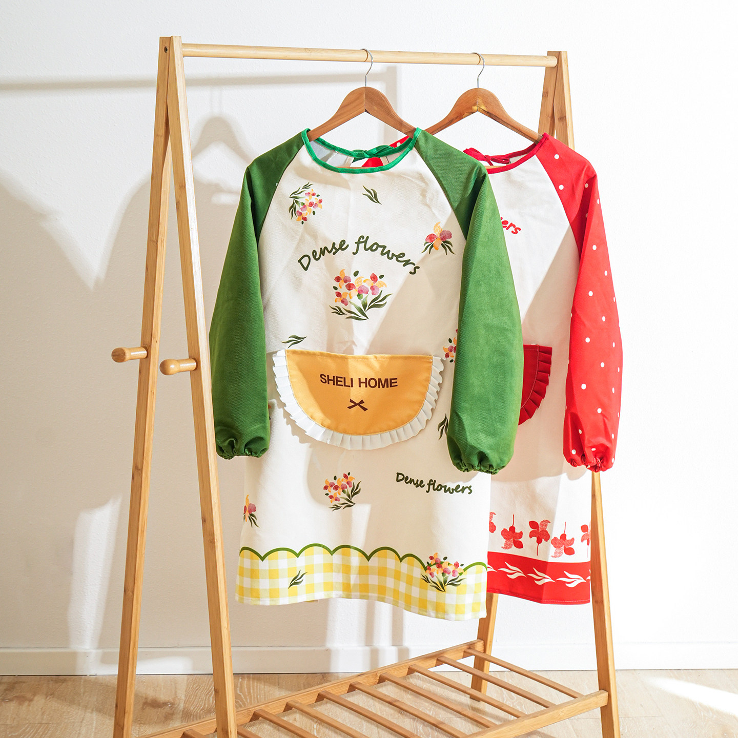 舍里法式围裙厨房家用防水防污米粒绒围腰大口袋罩衣烘焙咖啡围兜,家庭/个人清洁工具,围裙,淘宝优惠券,粉丝福利购,淘宝优惠卷