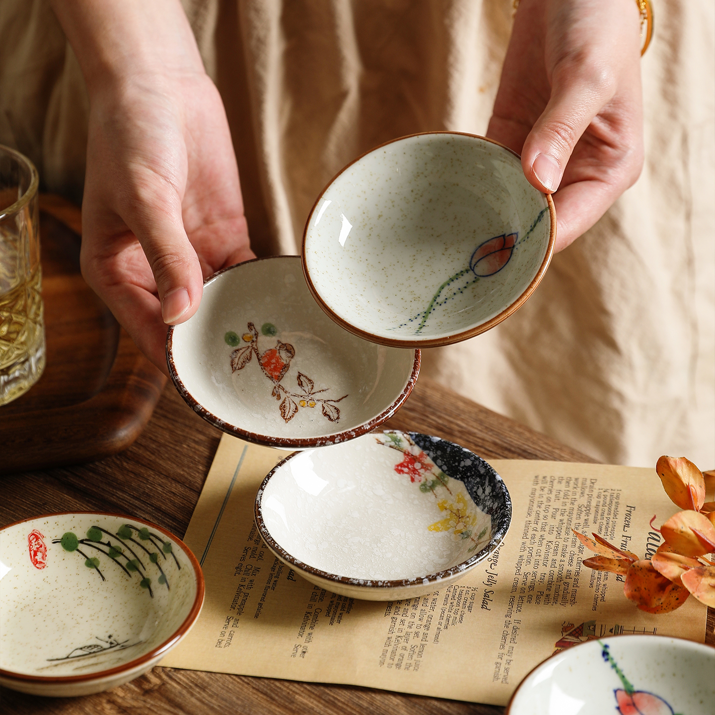 舍里高颜值烤肉味碟零食点心碟