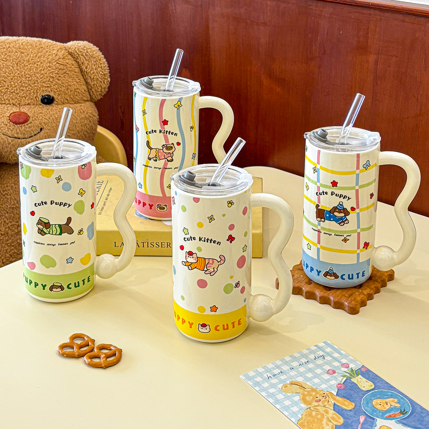 舍里高颜值可爱饮料杯牛奶杯