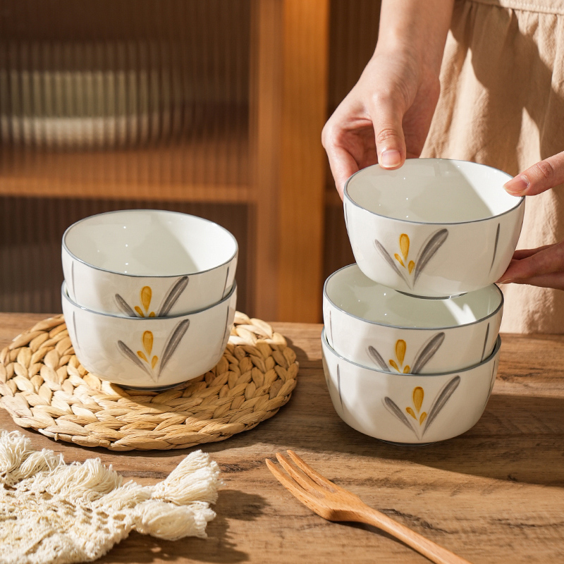 舍里安心釉下彩碗盘餐具吃饭碗