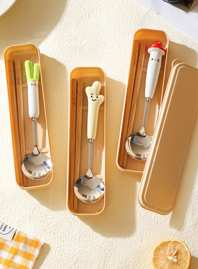 舍里筷勺子便携餐具套装学生儿童收纳盒一人用上班个人专用筷子盒