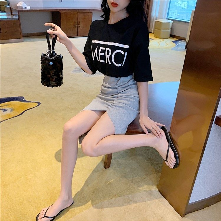 韩版气质chic风不规则褶皱半身裙春季女装新款纯色高腰修身包臀潮|ruв категории Женская одежда, юбка - от Buy2taobao.com для оказания профессиональной услуги покупки агента Taobao